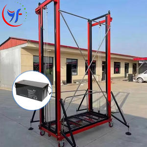 500kg 8M telescópico plegable portátil seguro personalizable móvil plataforma elevadora de tijera hidráulica andamio eléctrico de elevación móvil - Product Image 2