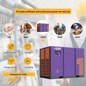 Compresor de Tornillo Rotativo de 75KW 100HP de 2 Etapas para Líneas de Producción Industriales Pesadas. ¿Por Qué Elegir Uno de Dos? - Product Image 2