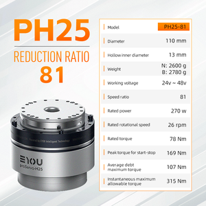Eyou 24V 48V hài hòa thiết bị truyền động PH25-81 Robot Doanh mô-đun với phanh - Product Image 3