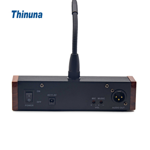 Micro de bureau GM-02 Thinuna Microphone professionnel à col de cygne avec invite d'<span class=keywords><strong>intro</strong></span>/d'<span class=keywords><strong>outro</strong></span> à 4 tons et double alimentation à lumière halo rouge - Product Image 5
