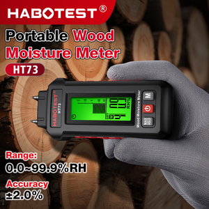 Humidimètre numérique de type broche HABOTEST HT73 <span class=keywords><strong>pour</strong></span> le <span class=keywords><strong>bois</strong></span> et les matériaux de construction - Product Image 4