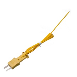Sonde de mesure de température élevée TECPEL TPK-01, thermocouple de type K, sonde à fil métallique, câble jaune 1200 mm, instrument - Product Image 1