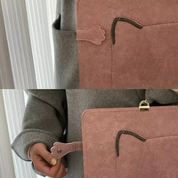Tas Laptop 13 14 15.4 15.6 Inch untuk HP DELL, Tas Jinjing dengan Pegangan untuk Macbook Air 14, Pelindung Anti Benturan