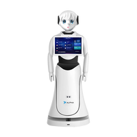 Robot de service Alice alimenté par l'IA avec écran tactile interactif pour la réception et le guidage intelligents dans les salles d'exposition, les centres commerciaux et les bureaux