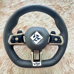 Volante de Alcantara con Led calefactable <span class=keywords><strong>M</strong></span> Sport compatible con <span class=keywords><strong>BMW</strong></span> M3 M4 M5 M6 X3 X4 X5 X6 X7 <span class=keywords><strong>X8</strong></span> G01 G12 G20 G30 G80 G82 330i M340i - Product Image 1