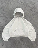 Ensemble sweat-shirt et pantalon de survêtement à jambes larges en deux pièces, poids moyen, unisexe, sweat-shirt à fermeture éclair surdimensionné personnalisé, écologique, 100% nylon, 500g