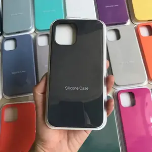 Chất lỏng Silicone trường hợp đối với iPhone 15 Pro Max bảo vệ điện thoại trường hợp bìa với logo ban đầu cho Iphone 15 14 12 11 XR x