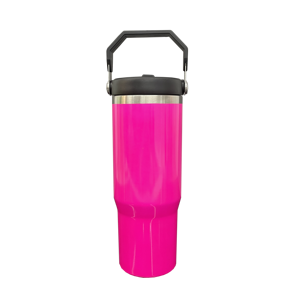 Blank Sublimation Neon Colors 30Oz Top Straw Tumbler Water <b>Bottle</b> With Leak Resistant Flip - Product Image 3