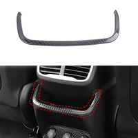 Décoration de voiture en fibre de carbone en acier inoxydable OEM pour Hyundai Santa Fe boîte de rangement arrière cercle lumineux couvercle décoratif USB