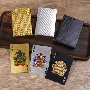 Cartes de <span class=keywords><strong>poker</strong></span> en plastique écologiques personnalisées avec impression dorée, coffrets cadeaux promotionnels avec personnalisation - Product Image 2