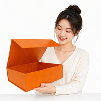 Boîte rigide magnétique pliable personnalisable, idéale pour les chaussures, les sacs, les cosmétiques, les cadeaux de mariage et les emballages cadeaux haut de gamme pour les marques
