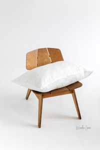 Stonewashed Ivory Queen Linen <b>Pillow</b> Cover Soft White Waxed Home Cushions Plaid Knitted Decorative <b>Throw</b> <b>Pillows</b> King - Product Image 6