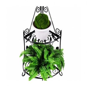 Outdoor indoor Metal Corner Plant Stand <span class=keywords><strong>2</strong></span> tier flower pot shelf - Product Image 2