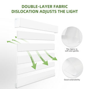 モダンなダブルレイヤーBluetooth電気スマート調節可能シェーディング防水窓ゼブラカスタムブラインドシェードオフィス用 - Product Image 3