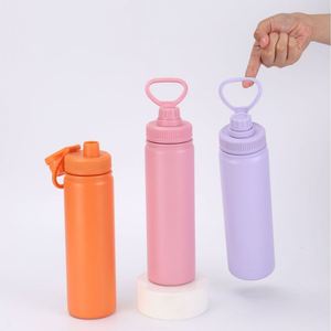 Outdoor Sport Modern Design <b>Large</b> Capacity Sports Water Bottle 304 Stainless Steel Straight <b>Cup</b> Portable Pocket - Product Image 4