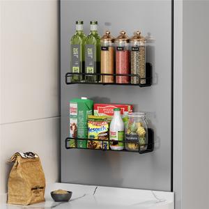 Estante Magnético Moderno de Hierro para Refrigerador, Tipo Vertical, Instalación Gratuita, Estante para Condimentos y Aperitivos de Cocina - Product Image 2