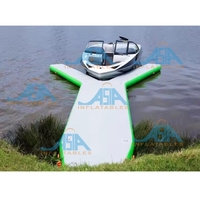 Ponton flottant gonflable robuste en forme de Y, qualité commerciale, technologie Drop-Stitch, surface antidérapante pour marinas et centres de villégiature