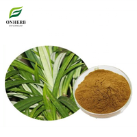 Extrait de feuilles de Pandanus Amaryllifolius en gros, fourni par l'usine, 99% de poudre d'extrait de feuille de Pandan