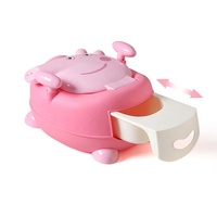 Nouveauté : Articles pour bébés - Pot de toilette portable pour enfants, motif dessin animé, pour l'apprentissage de la propreté et la sécurité