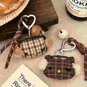 Llavero de Peluche Suave Estilo Japonés Retro, Colgante Vintage, Duradero, Ecológico, Versátil, para Mochila de Niñas, a la Moda - Product Image 3