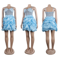 Robe pour femme en sequins, 4 couleurs, mini robe scintillante, robe de soirée, taille S-XXXL