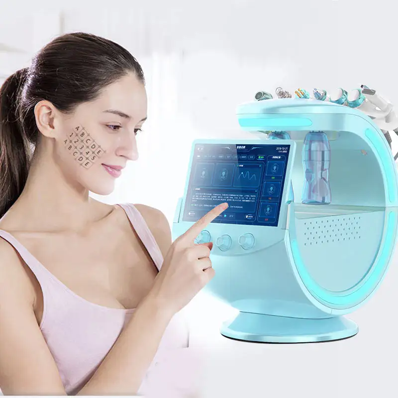 2023 nouvelle conception 8 en 1 Hydro Machine analyseur de peau machine de microdermabrasion faciale Machine de nettoyage d'épluchage professionnelle