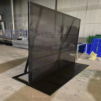 Vente directe usine : Panneau de barrière métallique modulaire portable pour le contrôle des foules et la gestion des files d'attente à l'aéroport, au stade et en concert