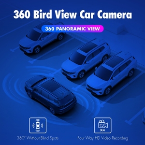 3D 360 toàn cảnh xe máy ảnh 2D/3D chim mắt AHD xe máy ảnh 1080P xung quanh giám sát 360 máy ảnh - Product Image 4