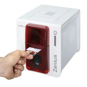 Evolis Zenius-Impresora térmica de tarjetas de identificación, máquina de impresión directa de PVC con impresión de un solo lado, gran oferta