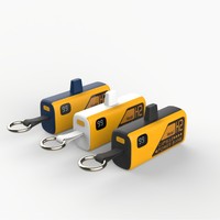 Chargeur portable compact 5000 mAh avec câble de charge intégré et chargeur de voiture d'urgence