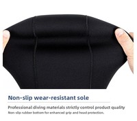 Capuche de plongée en néoprène 3mm/5mm Capuche extensible durable pour la plongée en apnée, le kayak, le surf, le canoë, les sports nautiques
