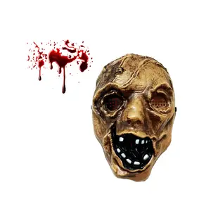 Cosplay Halloween effrayant zombie crâne masque avec horreur dents fantôme fête accessoires de plein air décorations d'Halloween