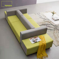 Canapé de bureau modulaire en cuir moderne et créatif, mobilier commercial pour la formation en entreprise et les zones de repos et de détente, canapé d'attente