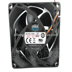 8 CM 80*80*25 MM 0.45A 12 V 4 hattı PWM CPU hidrolik dilsiz sıcaklık kontrol fanı FA08025M12LPA