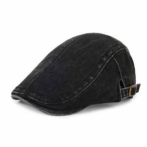 Nouvelle casquette gavroche en jean style britannique à carreaux à bord court pour hommes et femmes, idéale pour le printemps et l'automne, chapeaux décontractés type Ivy - Product Image 6