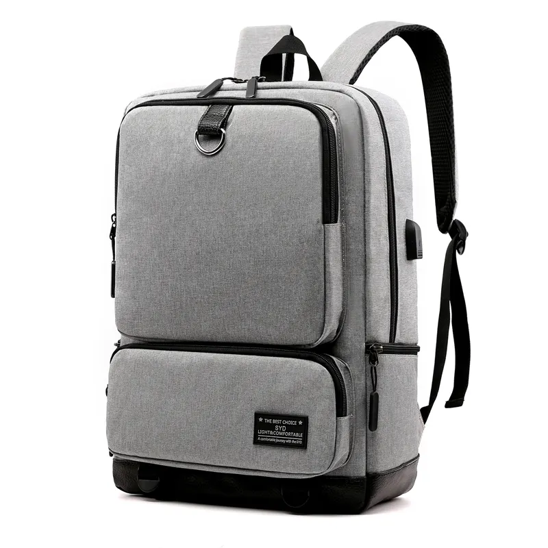 Оптовая продажа, многофункциональный водонепроницаемый деловой рюкзак с защитой от кражи, рюкзак для ноутбука с usb-портом для зарядки