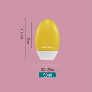 Emballage de bâton de crème solaire écologique, tube ovale plat à presser pour crème solaire et lotion pour le visage - Product Image 4