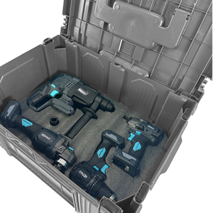 Juego de herramientas de batería 20V Taladro Inalámbrico ángulo <span class=keywords><strong>Gringer</strong></span> 125mm 20mm martillo inalámbrico sin escobillas Llave de impacto 350N - Product Image 2