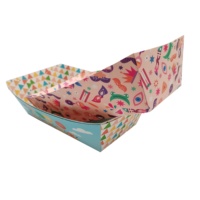 Boîte de plateau de nourriture de bateau en papier de qualité alimentaire 100% biodégradable à emporter avec logo personnalisé pour Kisd