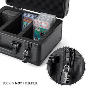 Estuche Mágico para Tarjetas con Marco de Aluminio, Botón Magnético Conveniente para Almacenamiento de Tarjetas Coleccionables Graduadas MT Pokémon TCG - Product Image 6