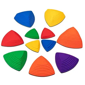 8PCS Wavy Balance Beams Stepping Stones for Kids can Improve Agility and Activity Anti-Skid Bottom Load is 200LB Indoor and