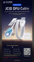 Câble JCID DFU pour entrée automatique en mode récupération DFU pour iPhone 8-16 Series, iPad, Mac – Outil de réparation sans bouton, flashage profond