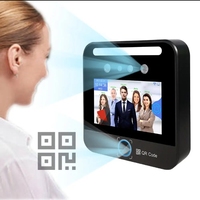 Máquina de Control de Asistencia con Pantalla Táctil IPS HD de 5 Pulgadas, Reconocimiento Facial Biométrico con IA, Escáner de Códigos QR, Aplicación, Resistente al Agua, Acceso con Tarjeta RFID