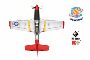 WLtoys A280 RC Flugzeug P51 VM Kampfjet-Simulator 2,4G 3D6G Modus Segelflugzeug mit LED-Licht Funkfernsteuerung Spielzeug - Product Image 3