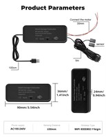 Module de commande de porte de garage intelligente WiFi Tuya avec contrôle par application, compatible Alexa et Google Home