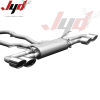 Sistem Knalpot Catback Valvetronic Baja Tahan Karat 304 Berkinerja Tinggi untuk Porsche 958 Cayenne 3.0T/3.6/4.8/4.8T 2014