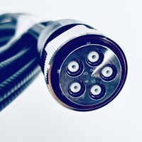 Cable Coaxial MQ5 Hembra a N Macho de 5 Puertos, Cable de Conexión Superflex de 1/4\", Ensamblaje de Cable de 3m 5m para Estación Base 5G