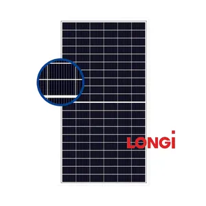 Penjualan baik surya Longi 600W Panel Kelas A 580W 585W pelat surya 590W 595W Panel surya atap Mono kristalin