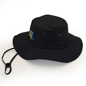 OEM verano al aire libre de alta calidad Unisex moda deporte ala ancha cuerda Bonnie pescador gorra cubo sombrero con cuerda - Product Image 3