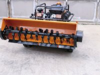 Tondeuse à gazon télécommandée diesel Euro V, tondeuse à gazon robotisée à double cylindre de 23 CV